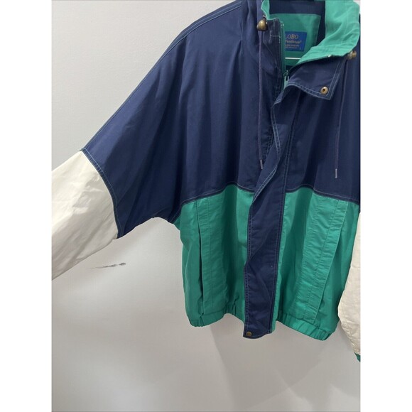 Mens Pendleton Lobo Bomber Windbreaker Jacket Large Color Block Blue Green - Picture 7 of 11
